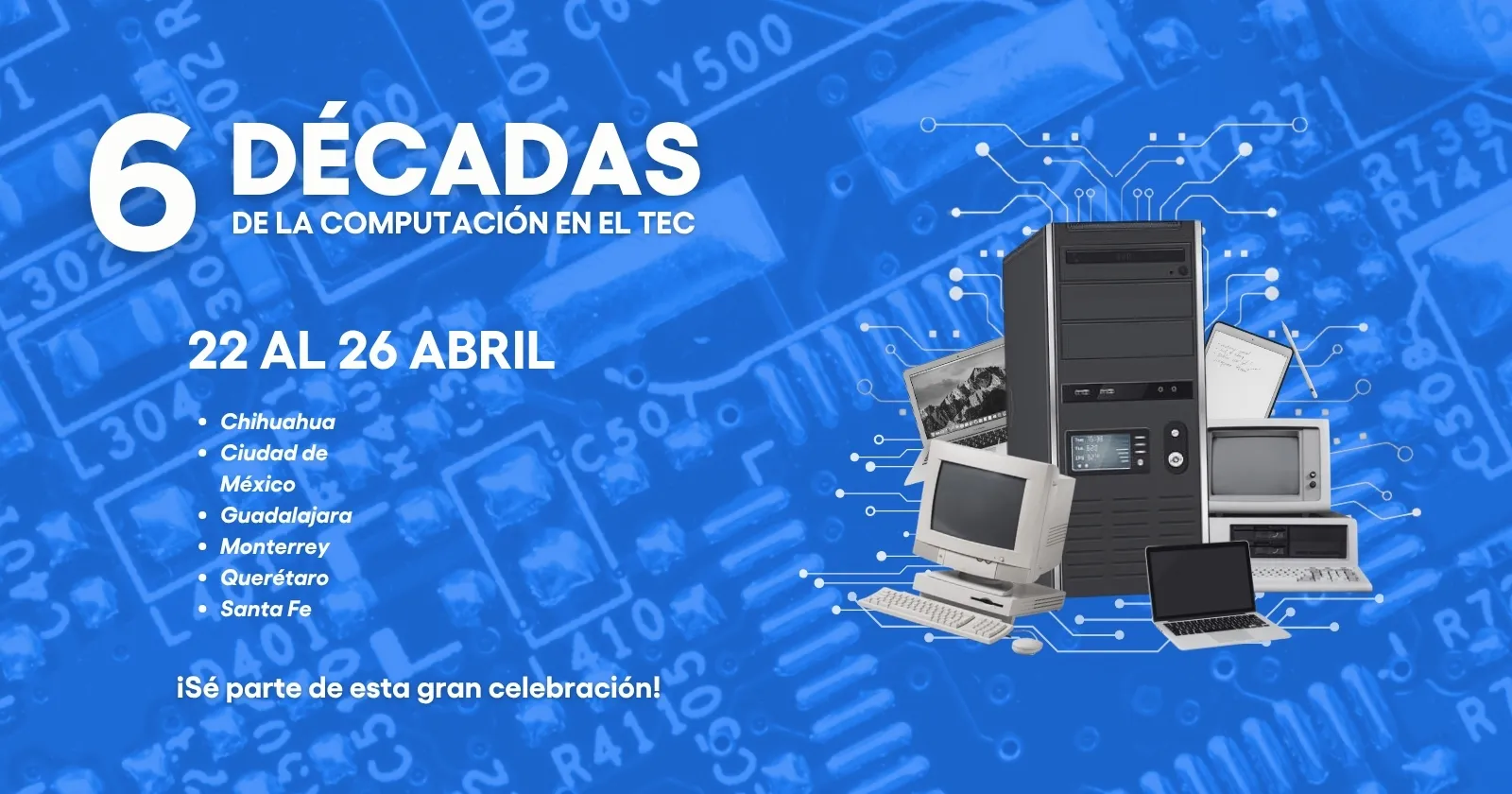 6 Décadas — flyer del evento