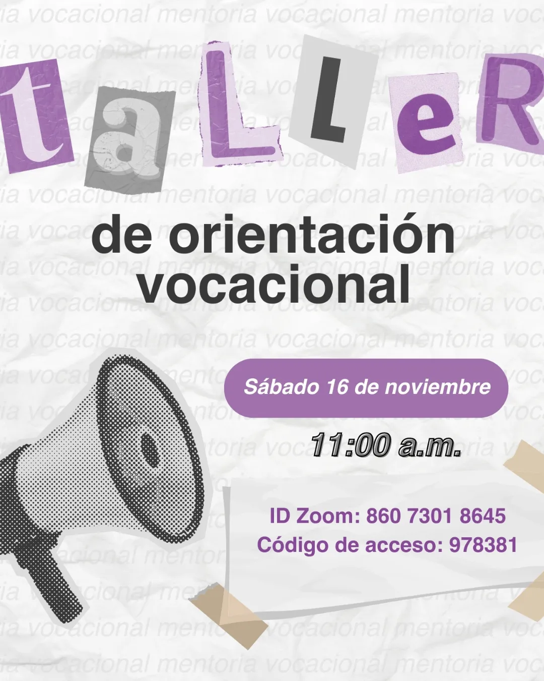 Sacbé — taller de orientación vocacional