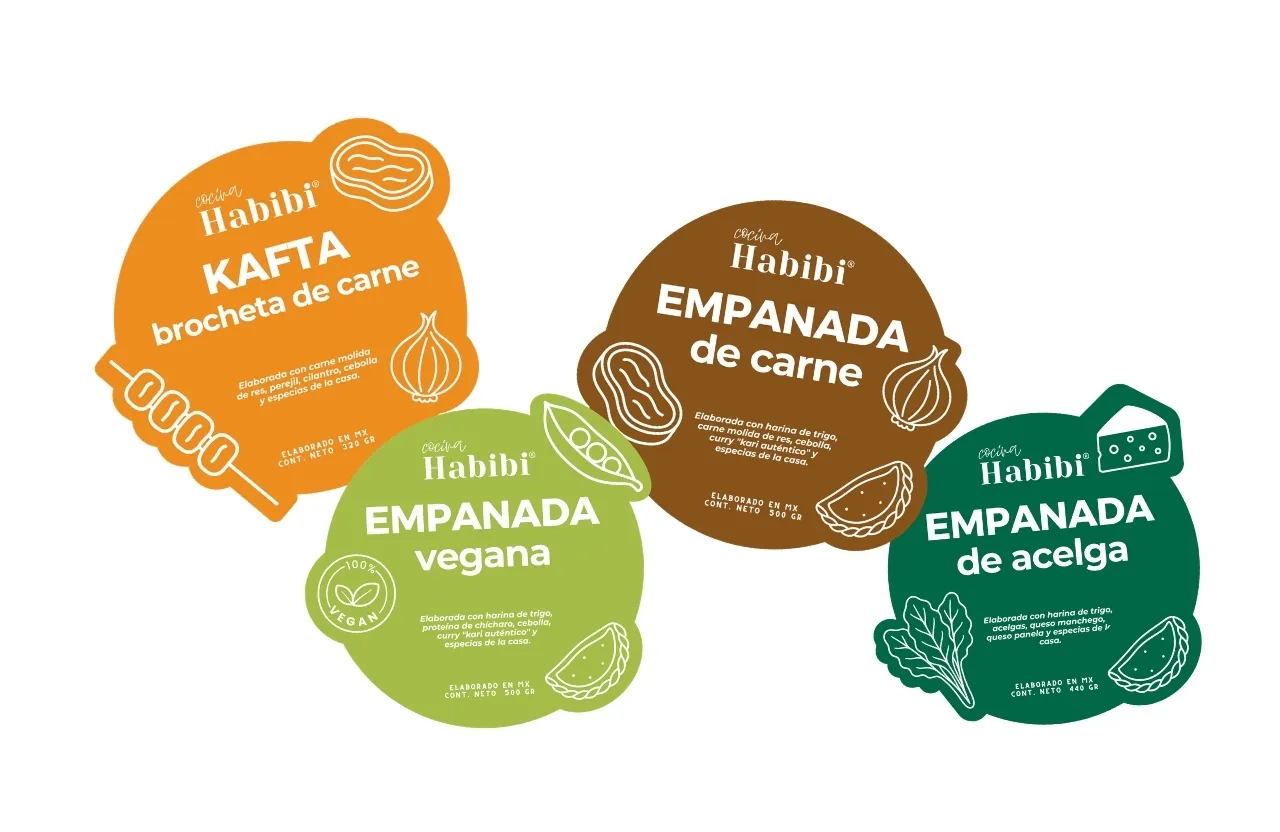 Cocina Habibi — etiquetas